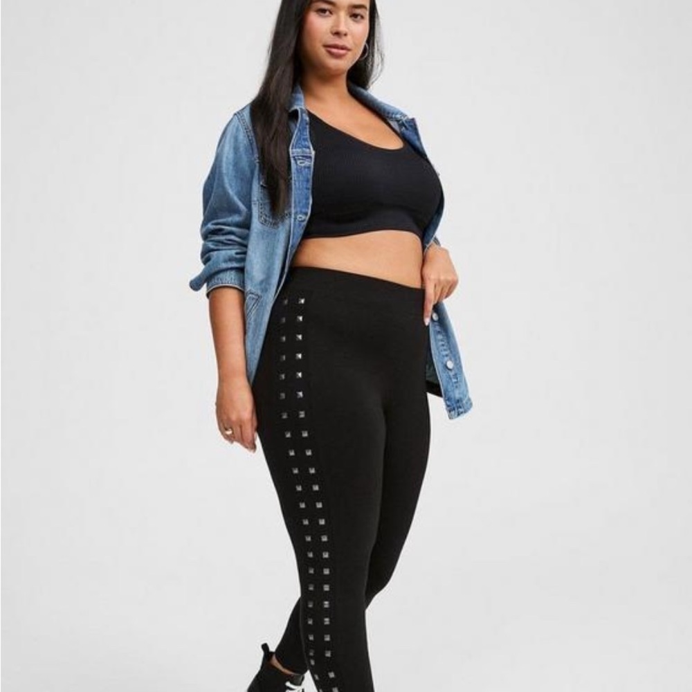 Torrid Black Studded Women's Leggings